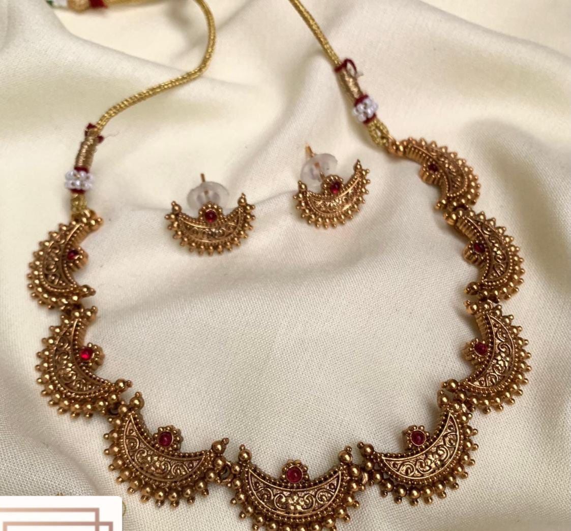 Chakra  moon necklace